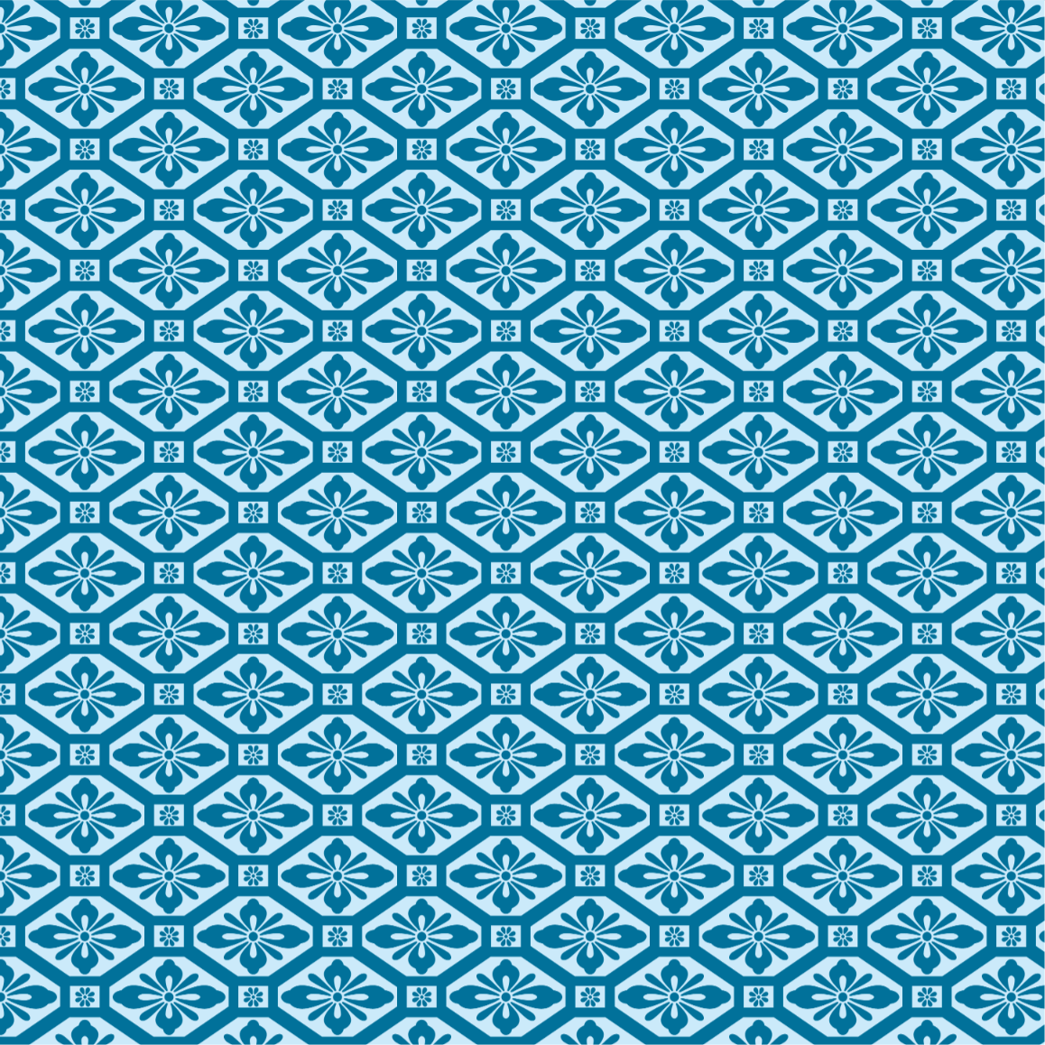 ブルーの蜀江文様画像