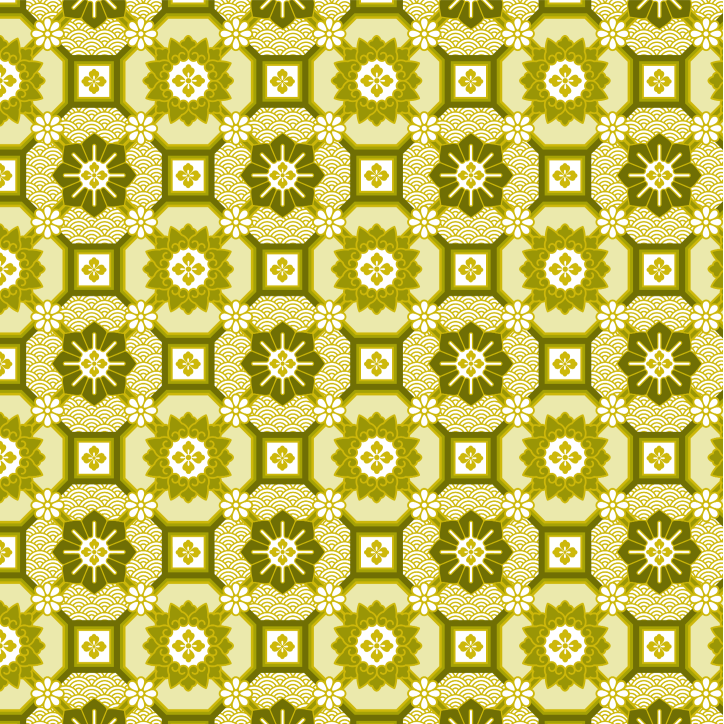 黄色の蜀江文画像