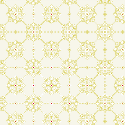 クリーム色の割付文様画像