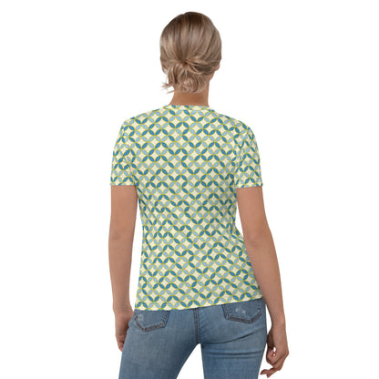 Cloisonne 122 - Blue / T-Shirt / Women