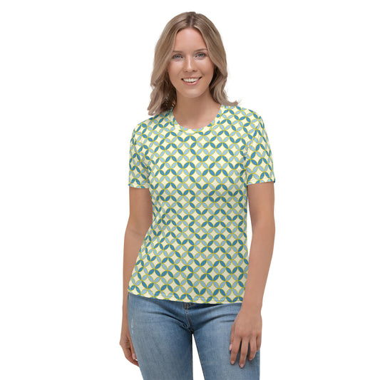 Cloisonne 122 - Blue / T-Shirt / Women