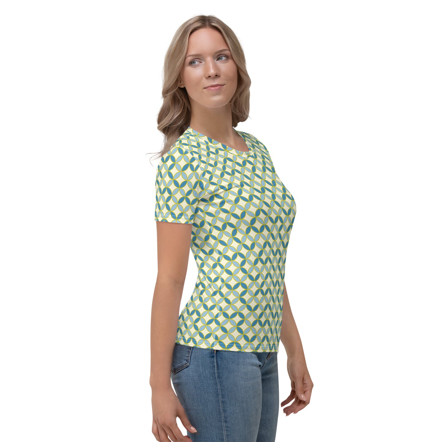 Cloisonne 122 - Blue / T-Shirt / Women