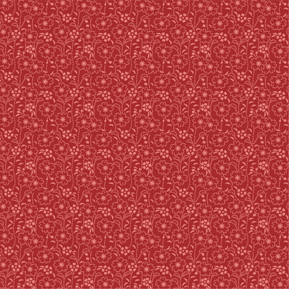 赤色の桜文様画像