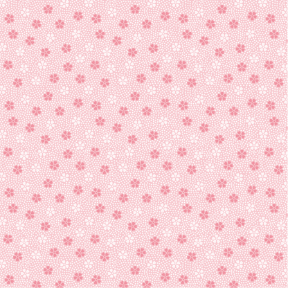 桜の花筏文様の画像（ピンク）
